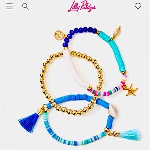 Lilly Pulitzer Open Waters Bracelet Set of (3)